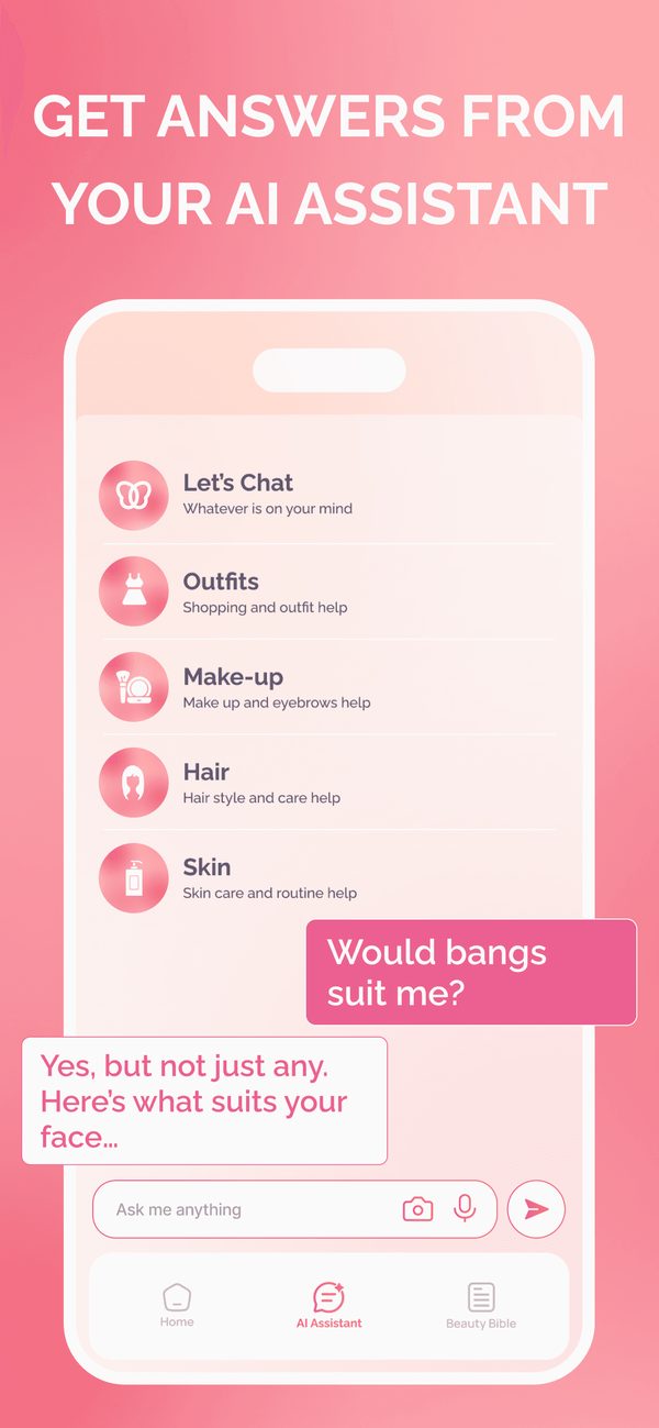 HeyGorgeous AI assistant answering a styling question in the chat
